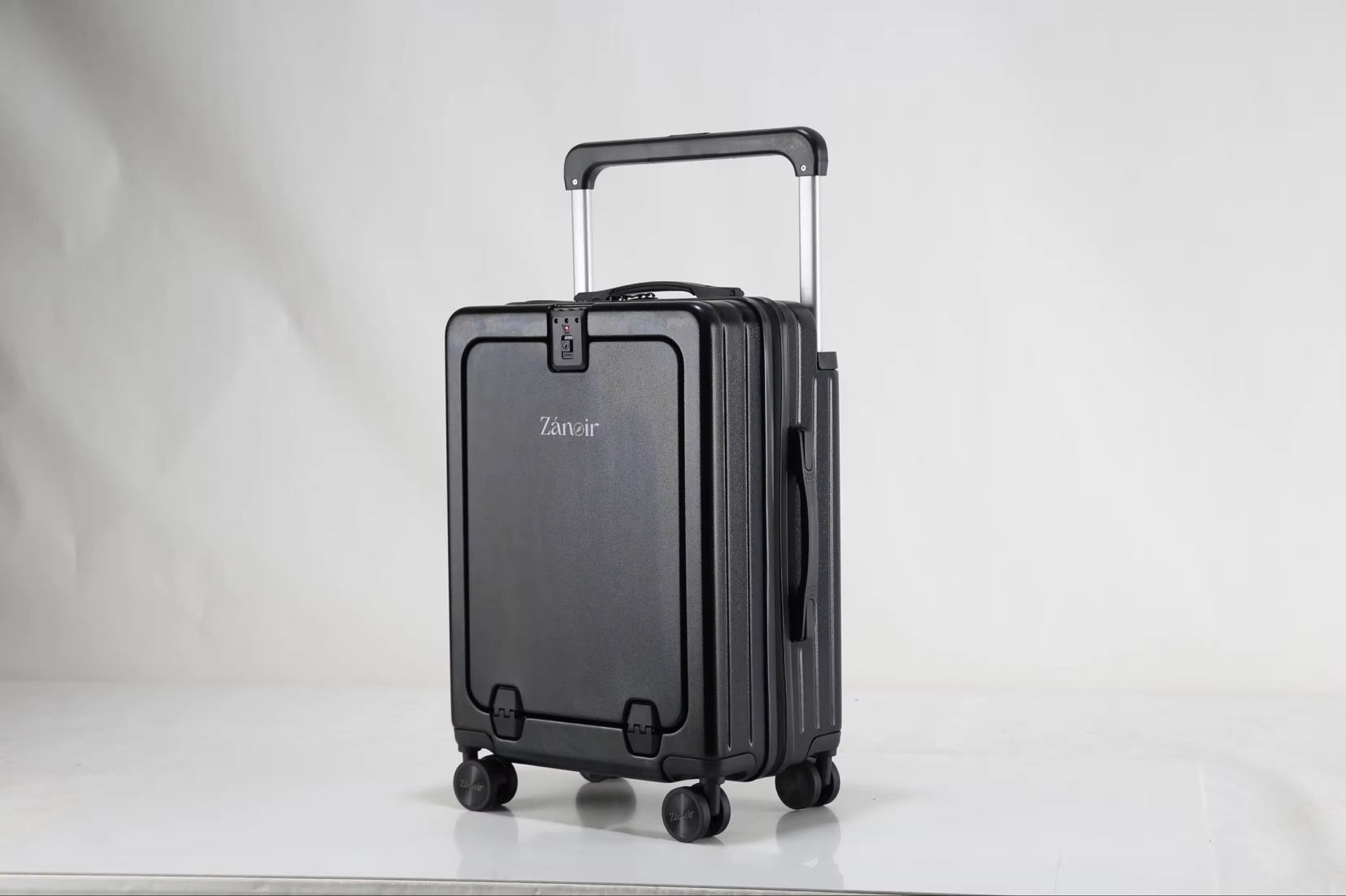 Stylish black carry-on suitcase for smart travelers