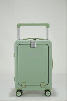 Forest green hardcase carry-on suitcase 58x37x27 cm