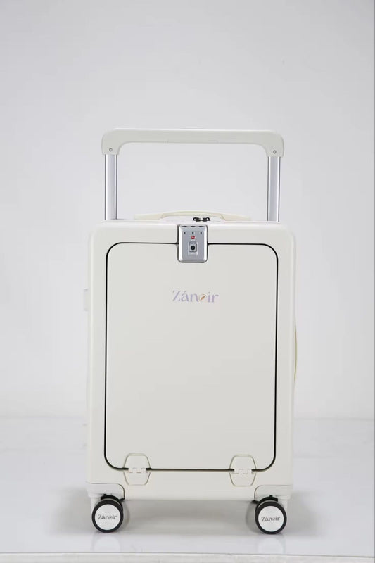 Polar White hardcase carry-on suitcase 58x37x27 cm